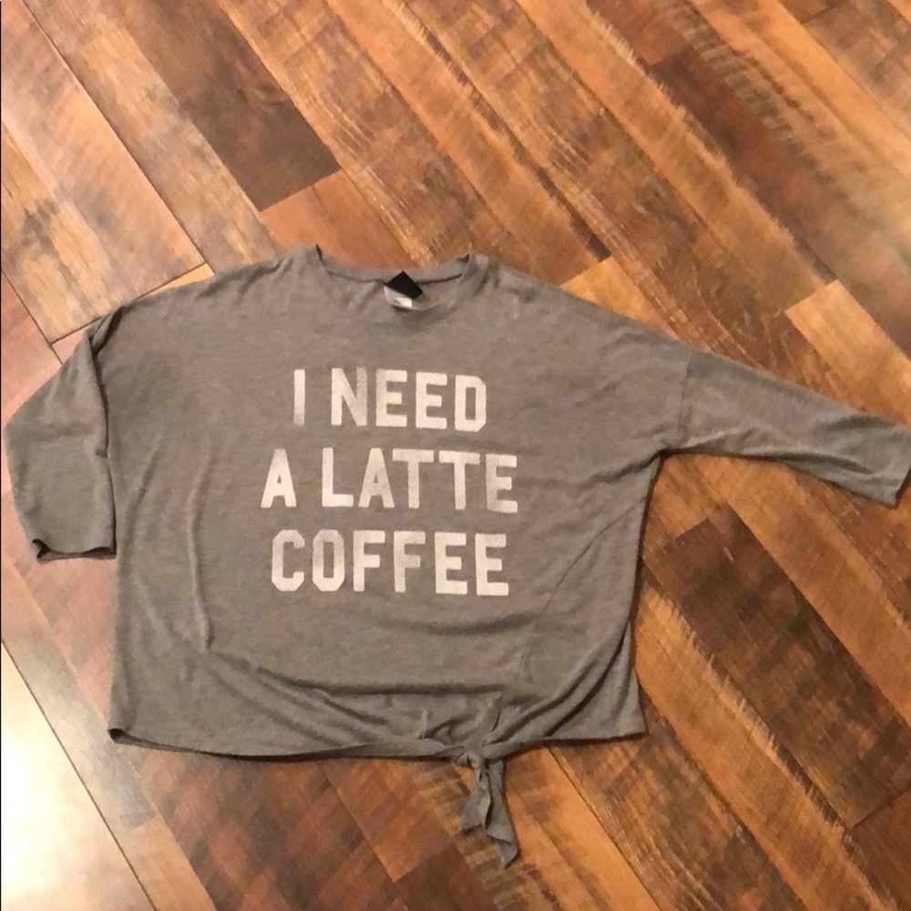 Gray, 3/4 sleeved shirt